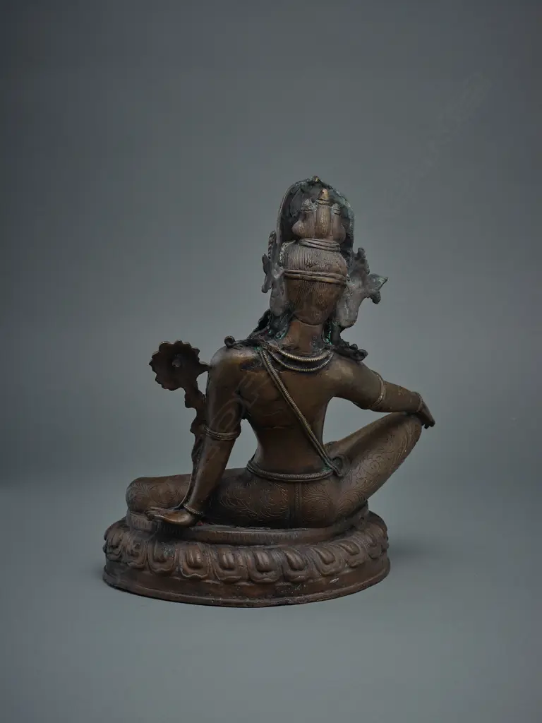 Tibetan bronze Green Tara figure, Image 1++